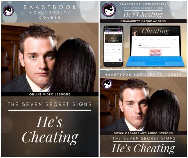 BaastBook Seven 7 Secret Signs Hes Cheating Course Cover White Couple Online Video Audio Lessons Community Group Bundle 01 Collage 2